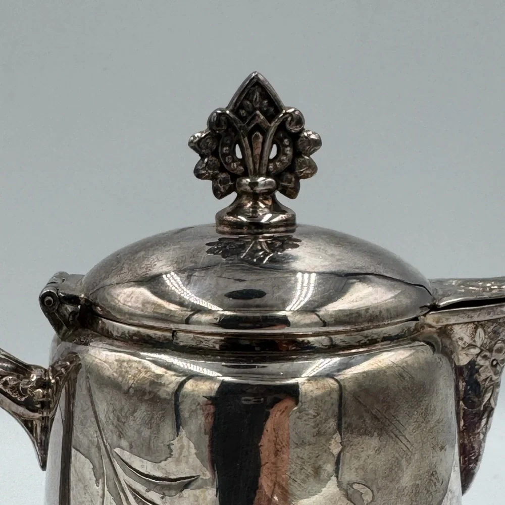 Antique World Silver Plate Co Triple Plated Detailed Creamer #400
